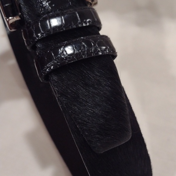 Carlisle Cowhide and Patent Leather Belt Size M NWOT